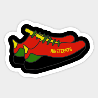 Juneteenth Sneakers Tennis Shoes Sticker